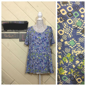 ❤️4 for $30❤️NWT LuLaRoe Blue Large Perfect Tee